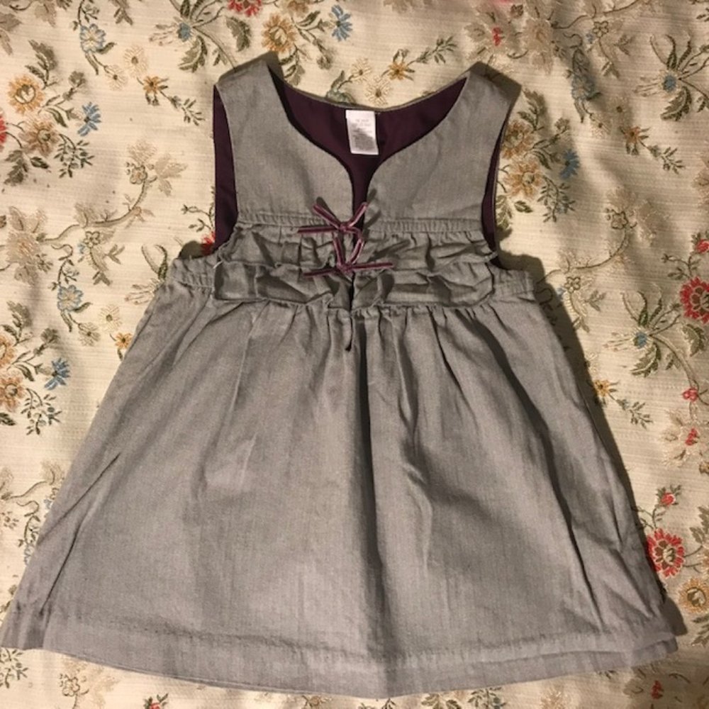 Macy's Grey Cotton Dress - 12M